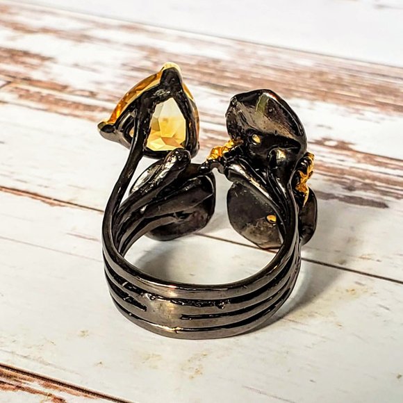 Citrine Artisan Pond Life Ring - Picture 8 of 8